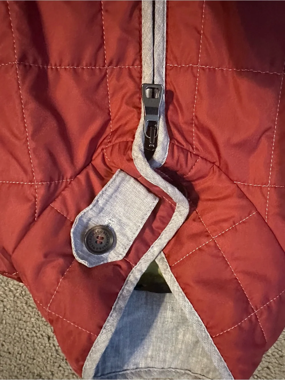Waterville Theo Quilted Vest‎ Luxury Brick Red Mens 50